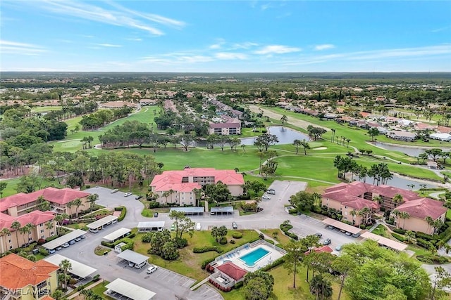 1051 Foxfire Ln Unit 309, Naples, FL 34104 - aerial view of residential area with a large body of water and a golf club