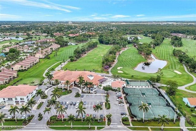 1051 Foxfire Ln Unit 309, Naples, FL 34104 - aerial overview of property's location with a large body of water, a golf course, and nearby suburban area