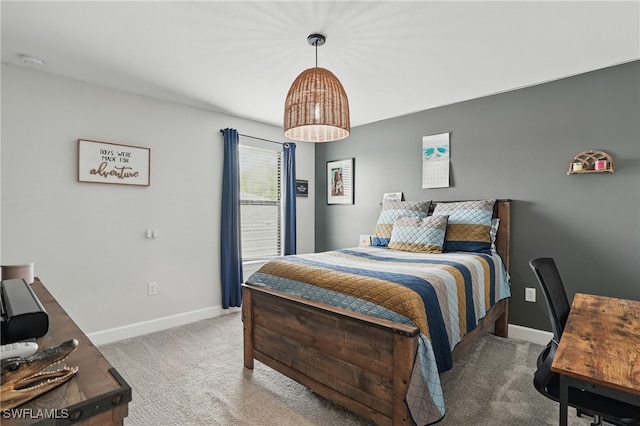 10415 Ventana Ln, Naples, FL 34120 - carpeted bedroom with baseboards and a desk