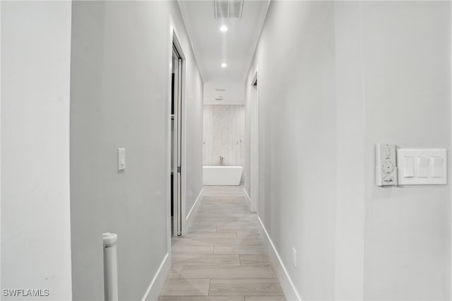 505 7th St NW, Naples, FL 34120 - hallway featuring recessed lighting and baseboards