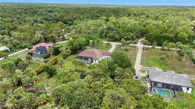 505 7th St NW, Naples, FL 34120 - aerial view of property's location with a forest and a pool area