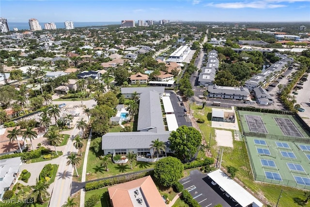 4126 Belair Ln Unit C6, Naples, FL 34103 - aerial view of property and surrounding area featuring nearby urban area and nearby suburban area