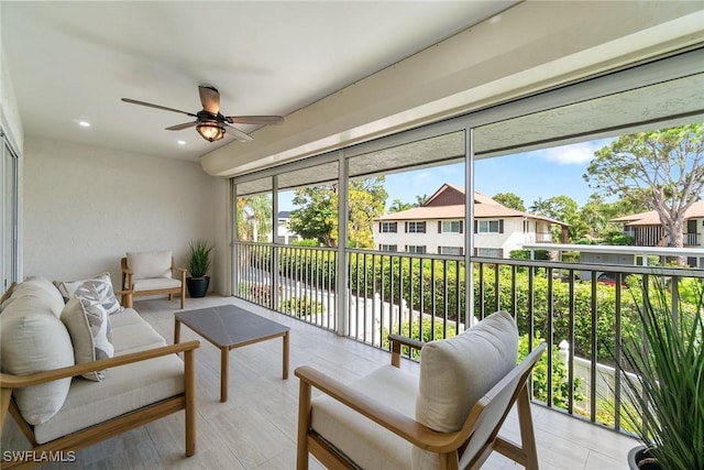 4126 Belair Ln Unit C6, Naples, FL 34103 - sunroom with a residential view