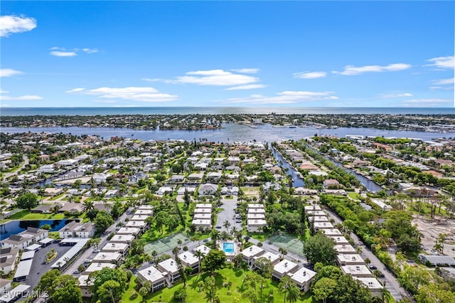 1549 Sandpiper St Unit 59, Naples, FL 34102 - aerial perspective of suburban area with a nearby body of water
