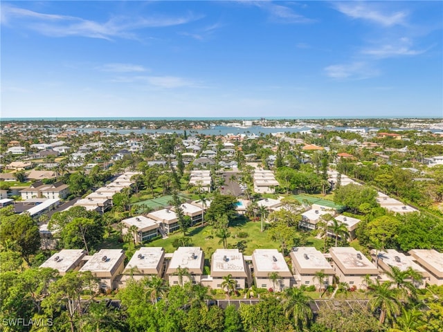 1549 Sandpiper St Unit 59, Naples, FL 34102 - aerial perspective of suburban area with a nearby body of water