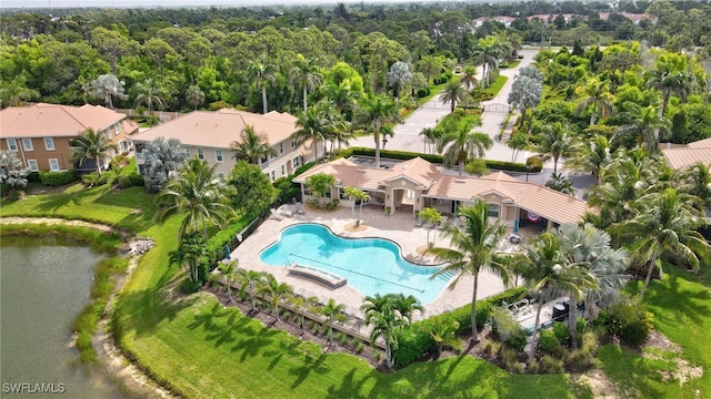 18273 Creekside Preserve Loop Unit 101, Fort Myers, FL 33908 - drone / aerial view of a pool