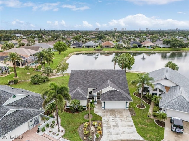 13460 Wild Cotton Ct, North Fort Myers, FL 33903 - aerial view of residential area with a nearby body of water