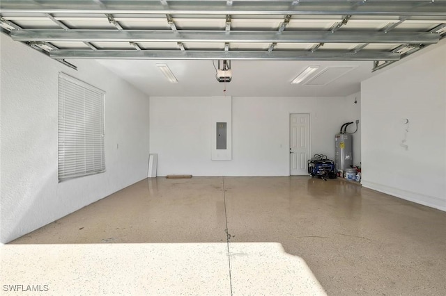 14792 Spinnaker Way, Naples, FL 34114 - garage featuring water heater, electric panel, and a garage door opener