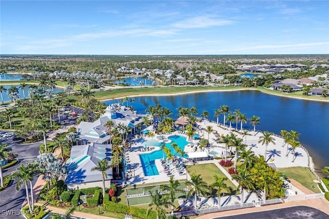 14792 Spinnaker Way, Naples, FL 34114 - aerial view of residential area with a nearby body of water and a pool area