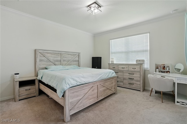 1886 Alameda Dr, Naples, FL 34120 - bedroom with ornamental molding and light carpet