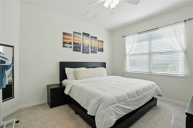 1886 Alameda Dr, Naples, FL 34120 - carpeted bedroom featuring ceiling fan and baseboards