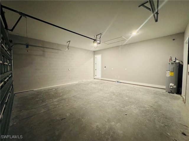 1062 Jay Ct, Labelle, FL 33935 - garage with water heater and a garage door opener
