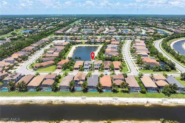 4330 Aurora St, Naples, FL 34119 - aerial view of residential area with a nearby body of water