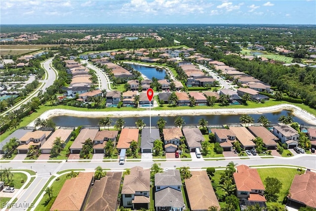 4330 Aurora St, Naples, FL 34119 - aerial overview of property's location featuring nearby suburban area and a large body of water