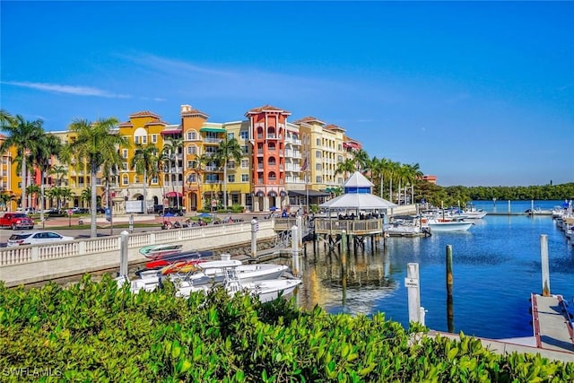 401 Bayfront Pl Unit 3301, Naples, FL 34102 - dock area with a water view