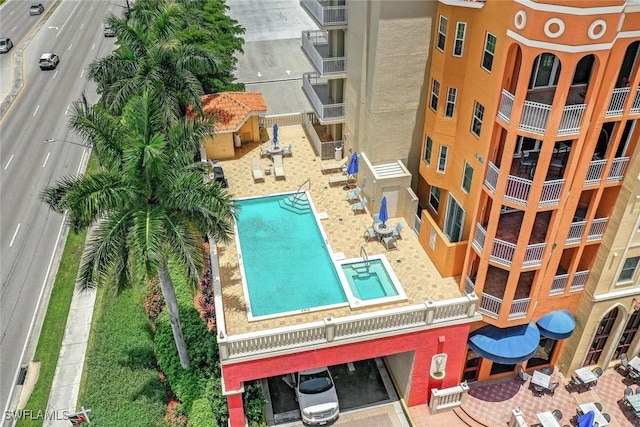 401 Bayfront Pl Unit 3301, Naples, FL 34102 - bird's eye view of a pool
