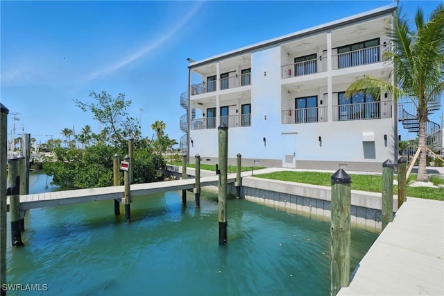 855 Lagoon St Unit 4, Fort Myers Beach, FL 33931 - dock with a water view