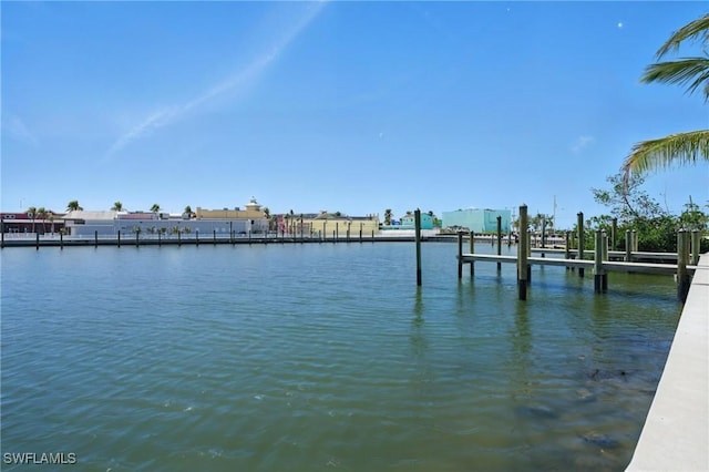 855 Lagoon St Unit 4, Fort Myers Beach, FL 33931 - dock area with a water view