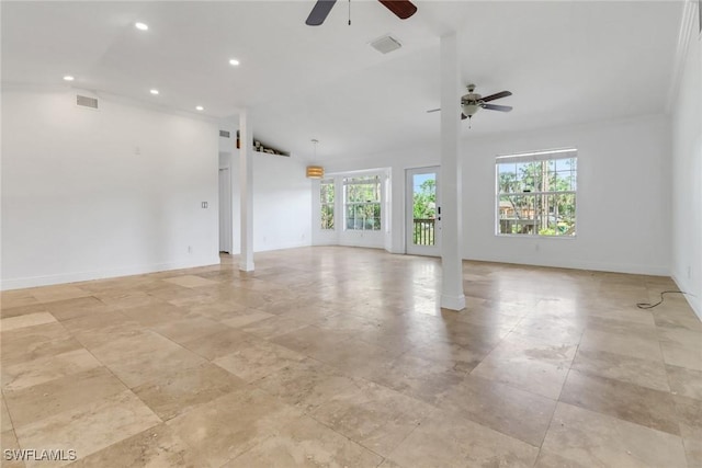 2940 14th Ave SE, Naples, FL 34117 - spare room with ceiling fan and recessed lighting