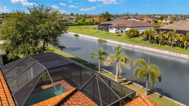 1206 SW 18th Ave, Cape Coral, FL 33991 - aerial view of residential area featuring a nearby body of water