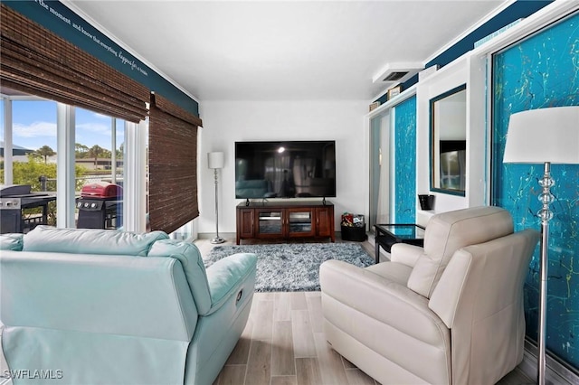 399 Grenier Dr, North Fort Myers, FL 33903 - living area with wood finished floors