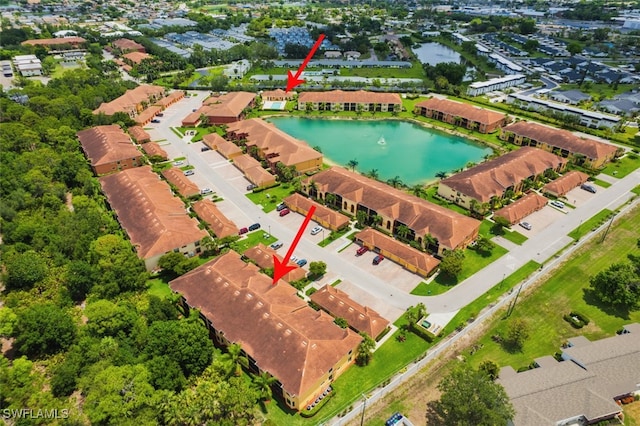 13751 Julias Way Unit 414, Fort Myers, FL 33919 - bird's eye view of a nearby body of water