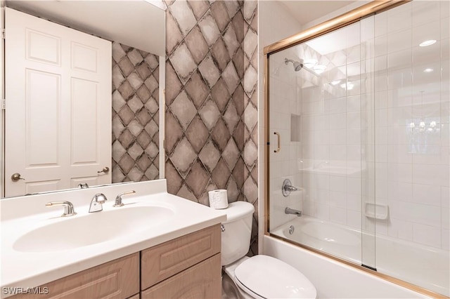793 Regency Reserve Cir Unit 4501, Naples, FL 34119 - full bathroom featuring shower / bath combination with glass door and vanity
