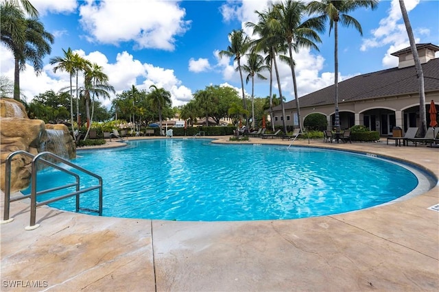 793 Regency Reserve Cir Unit 4501, Naples, FL 34119 - community pool with a patio area
