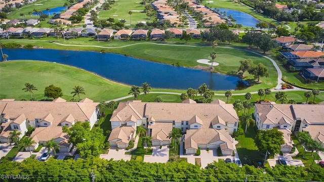 9110 Bayberry Bnd Unit 102, Fort Myers, FL 33908 - aerial view of property's location featuring nearby suburban area, a local golf course, and a large body of water