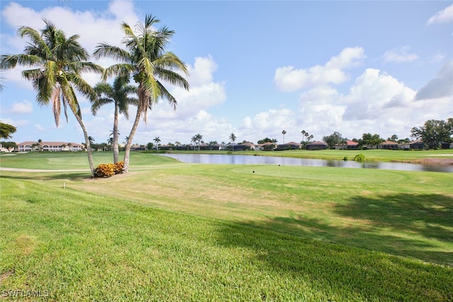 9110 Bayberry Bnd Unit 102, Fort Myers, FL 33908 - view of green lawn with a water view and view of golf course
