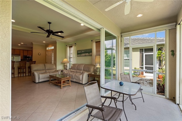 view of sunroom