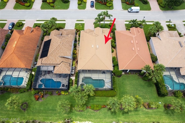 9211 Independence Way, Fort Myers, FL 33913 - aerial view of residential area with a pool area