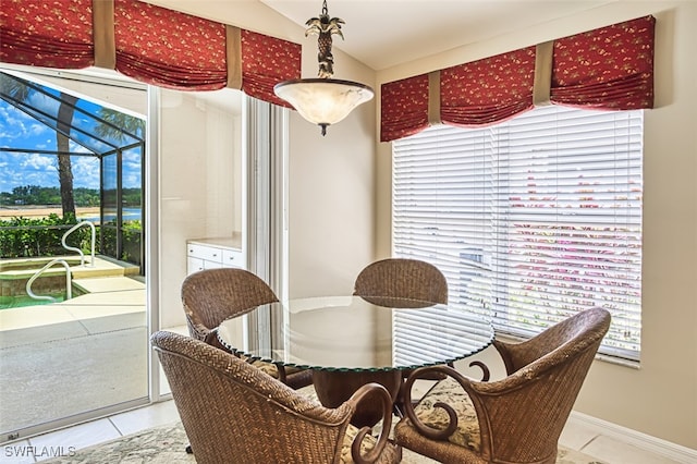 9211 Independence Way, Fort Myers, FL 33913 - dining space with tile patterned flooring