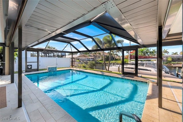 1528 SW 52nd Ln, Cape Coral, FL 33914 - outdoor pool featuring a lanai
