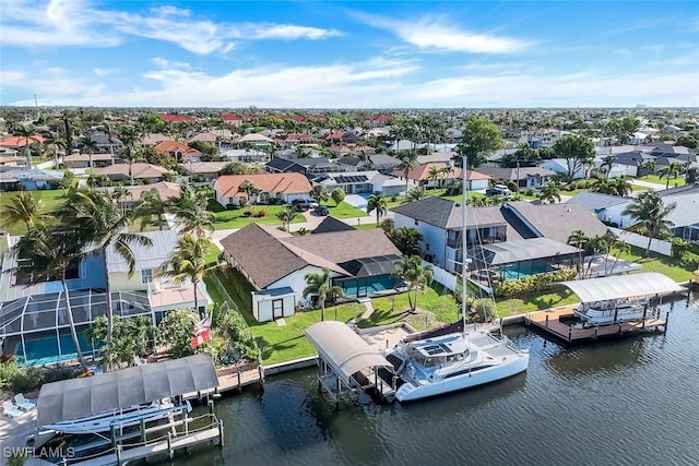 1528 SW 52nd Ln, Cape Coral, FL 33914 - aerial perspective of suburban area featuring a large body of water