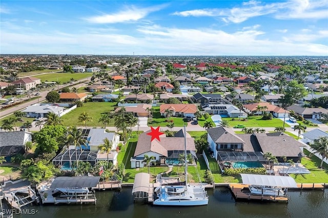 1528 SW 52nd Ln, Cape Coral, FL 33914 - aerial perspective of suburban area with a nearby body of water