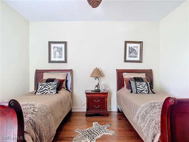 1131 Swallow Ave Unit 3-202, Marco Island, FL 34145 - bedroom with wood finished floors and baseboards