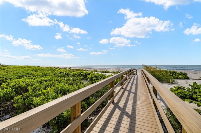 827 E Gulf Dr Unit C6, Sanibel, FL 33957 - view of home's community with view of water and beach