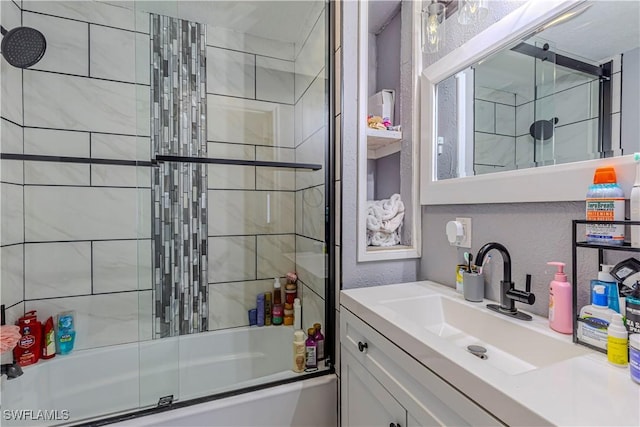758 105th Ave N, Naples, FL 34108 - bathroom featuring enclosed tub / shower combo and vanity