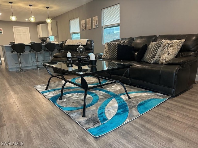 758 105th Ave N, Naples, FL 34108 - living room featuring wood finished floors