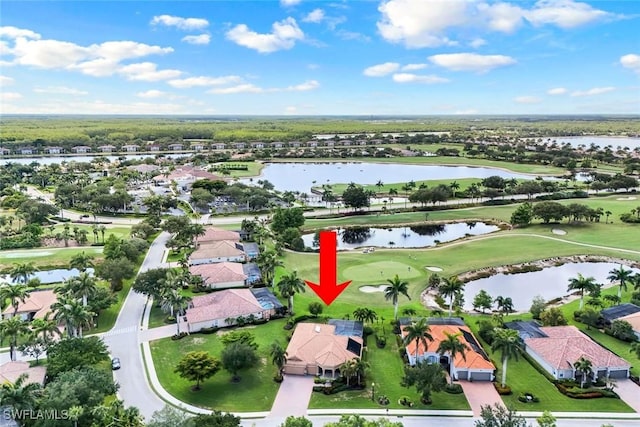 10026 Lions Bay Ct, Naples, FL 34120 - aerial view of residential area with a large body of water and a local golf course
