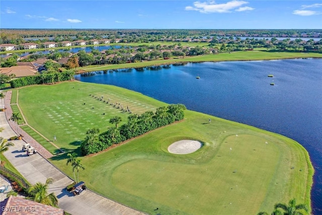 10026 Lions Bay Ct, Naples, FL 34120 - aerial perspective of suburban area featuring a large body of water and a golf course
