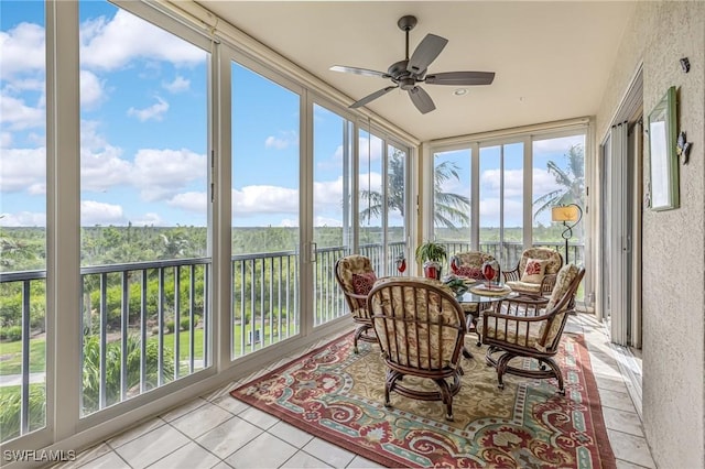 9121 Southmont Cv Unit 204, Fort Myers, FL 33908 - sunroom / solarium with plenty of natural light and tile patterned flooring