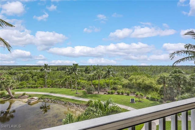 9121 Southmont Cv Unit 204, Fort Myers, FL 33908 - balcony with a wooded view