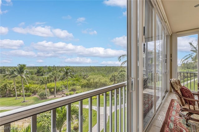 9121 Southmont Cv Unit 204, Fort Myers, FL 33908 - balcony with a wooded view