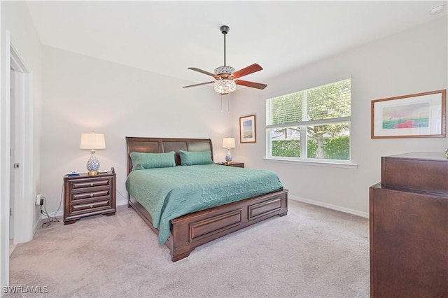 2113 Summersweet Dr, Alva, FL 33920 - bedroom featuring light colored carpet and ceiling fan