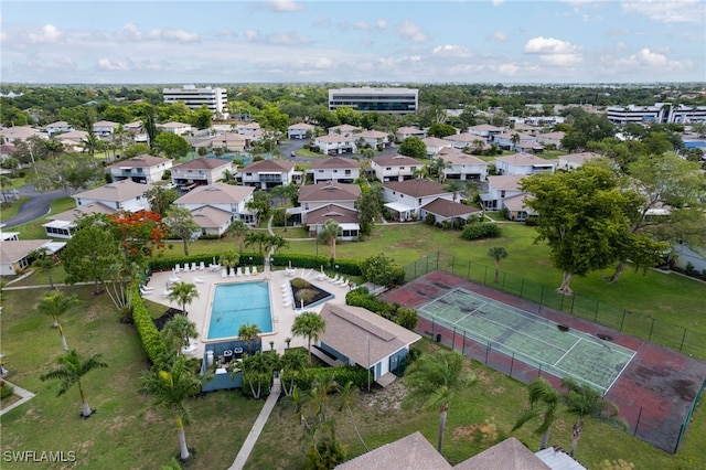 3297 Royal Canadian Trce Unit 2, Fort Myers, FL 33907 - aerial view of a pool