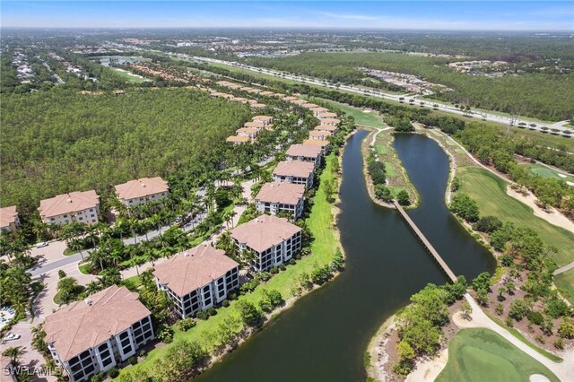 2768 Tiburon Blvd E Unit 202, Naples, FL 34109 - aerial view of a nearby body of water and a golf course