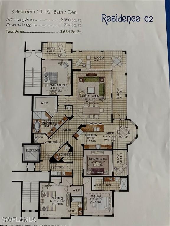 2768 Tiburon Blvd E Unit 202, Naples, FL 34109 - floor plan / room layout