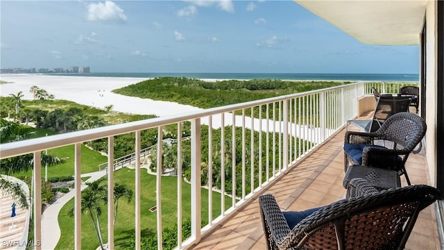 440 Seaview Ct Unit 611, Marco Island, FL 34145 - balcony with a water view